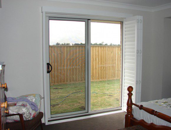 bi fold shutters for sliding glass external doorway - DSC05437
